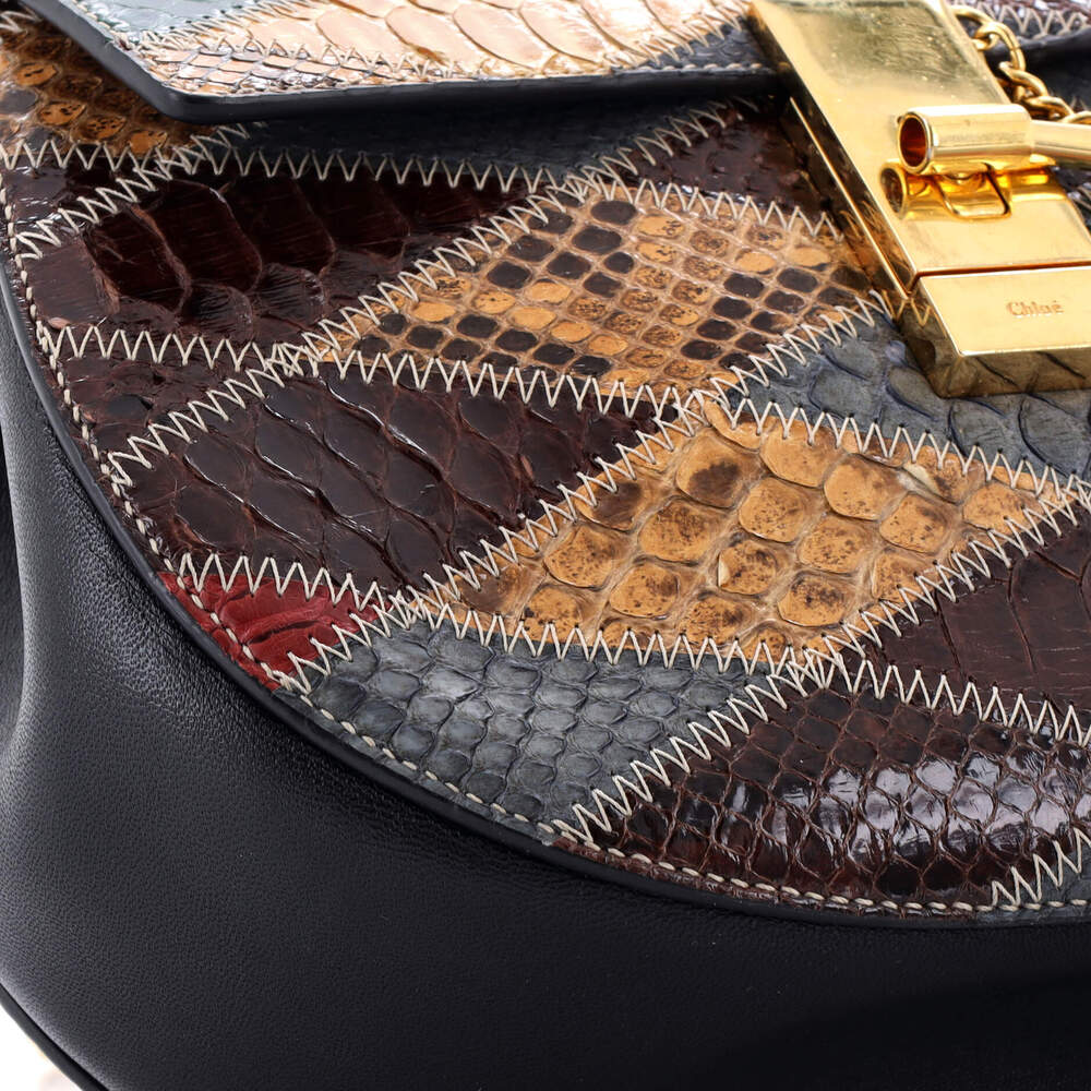 Chloe Drew Crossbody Bag Python Small #242584C57B - image 6